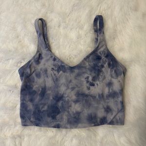 Purple tie die lululemon align top